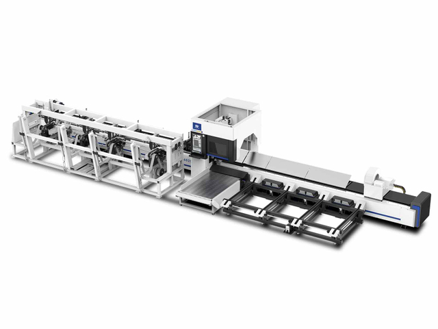 Machine de découpe laser à fibre de tube à chargement automatique