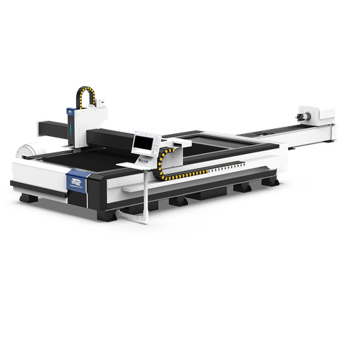 Machine de découpe laser de feuilles de tubes à double plate-forme