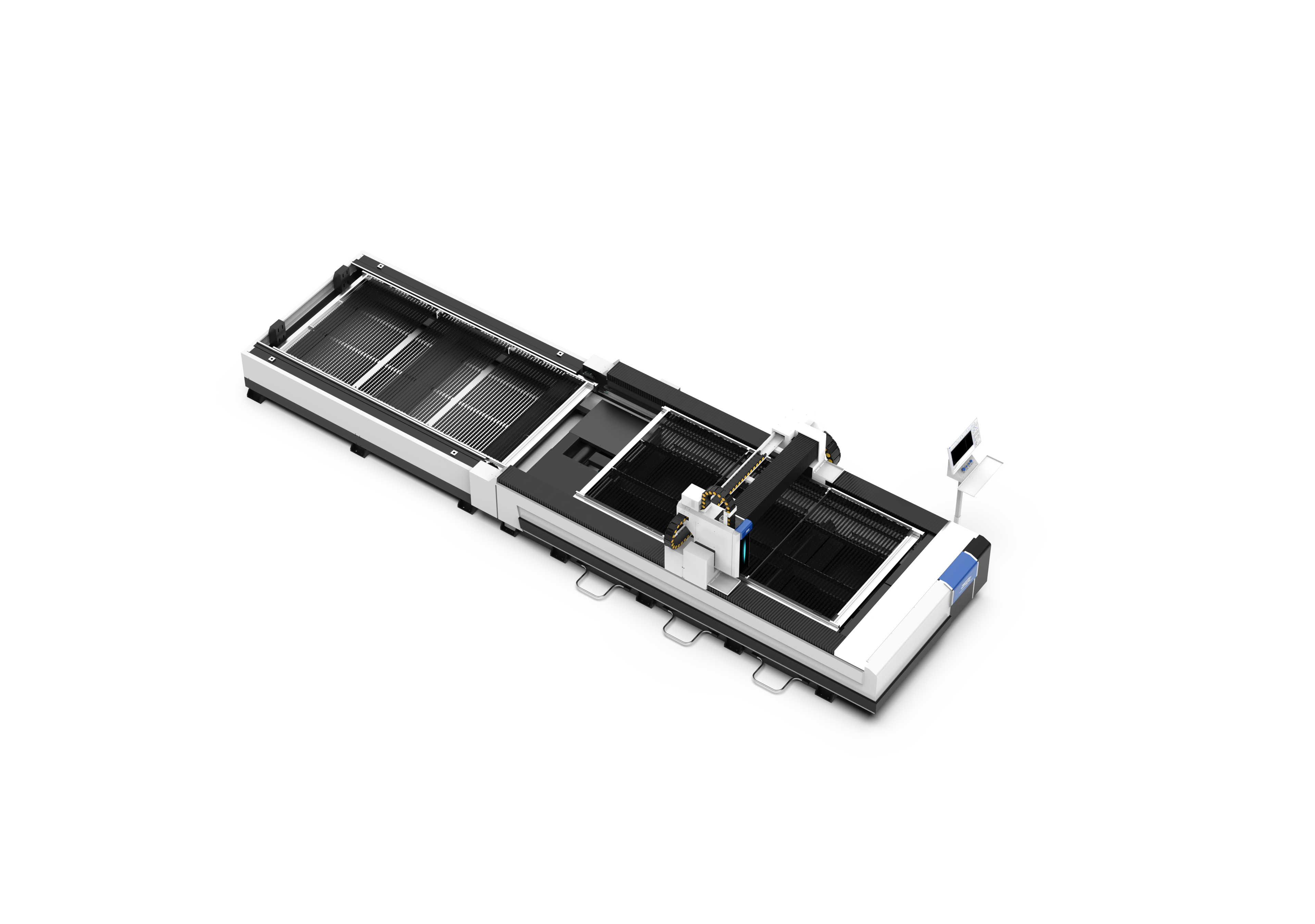 Machine de découpe laser à fibre de feuille de plate-forme échangeable